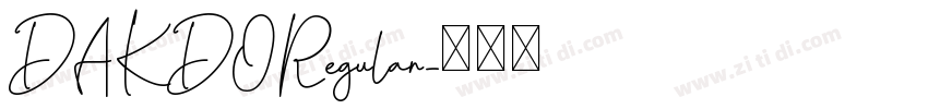 DAKDORegular字体转换