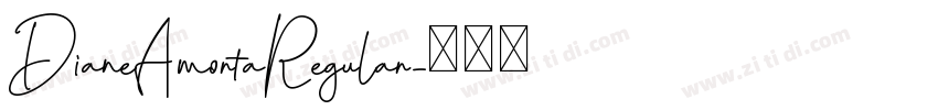 DianeAmortaRegular字体转换