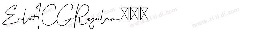 EclatICGRegular字体转换