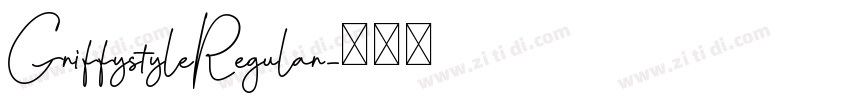 GriffystyleRegular字体转换