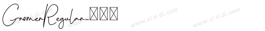 GromerRegular字体转换