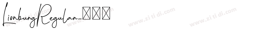 LionburgRegular字体转换