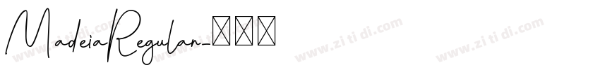 MadeiaRegular字体转换