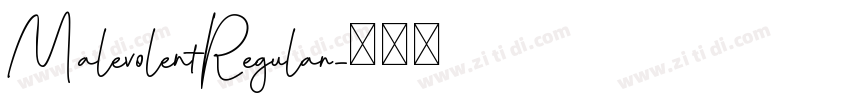 MalevolentRegular字体转换