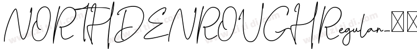 NORTHDENROUGHRegular字体转换