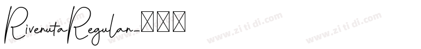 RiverutaRegular字体转换