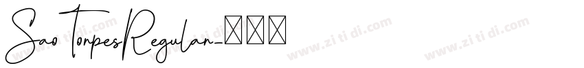 SaoTorpesRegular字体转换