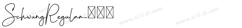 SchwungRegular字体转换