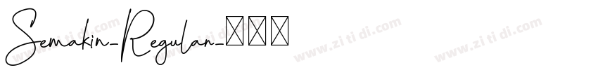 Semakin-Regular字体转换
