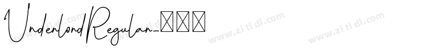 UnderlordRegular字体转换