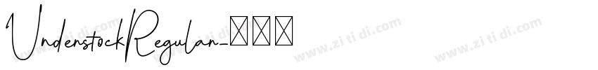 UnderstockRegular字体转换