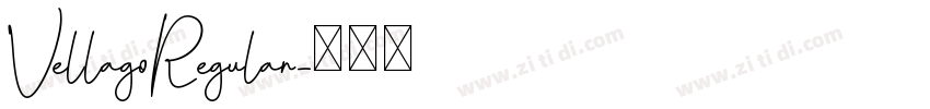 VellagoRegular字体转换