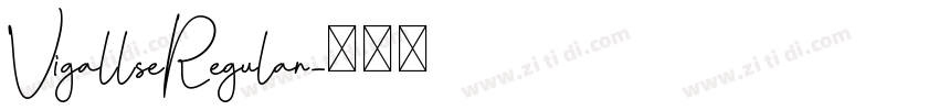 VigallseRegular字体转换