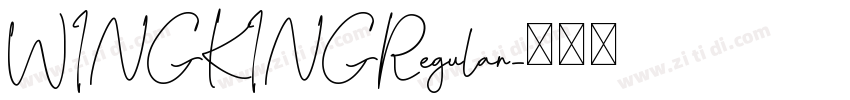 WINGKINGRegular字体转换