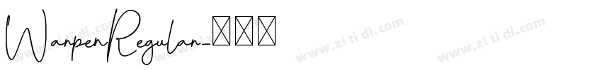 WarpenRegular字体转换