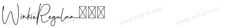 WinkieRegular字体转换
