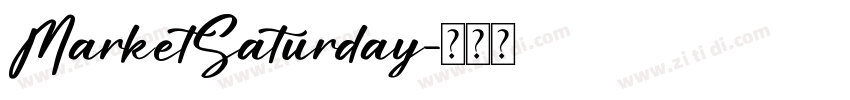MarketSaturday字体转换