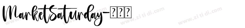 MarketSaturday字体转换