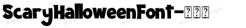 ScaryHalloweenFont字体转换