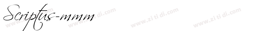 Scriptus字体转换