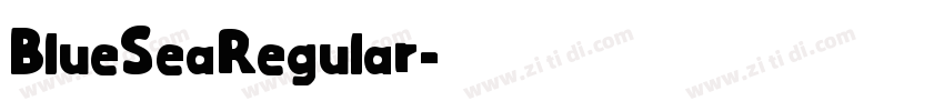 BlueSeaRegular字体转换