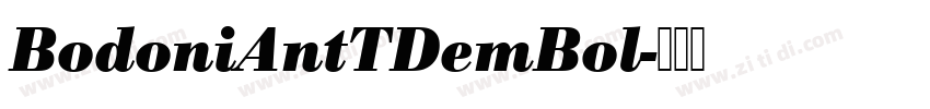 BodoniAntTDemBol字体转换