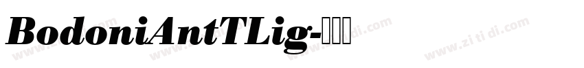 BodoniAntTLig字体转换