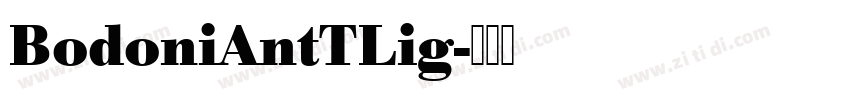 BodoniAntTLig字体转换