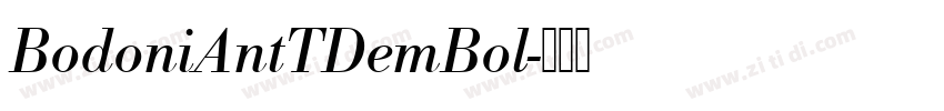 BodoniAntTDemBol字体转换