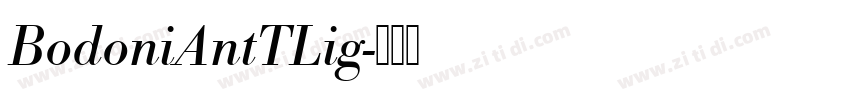 BodoniAntTLig字体转换
