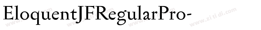 EloquentJFRegularPro字体转换