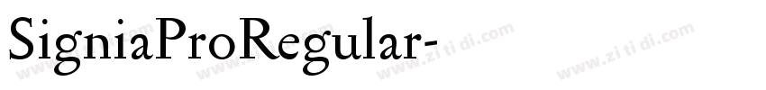 SigniaProRegular字体转换
