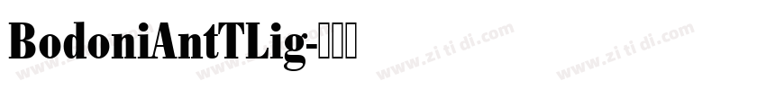 BodoniAntTLig字体转换