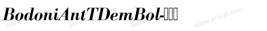 BodoniAntTDemBol字体转换