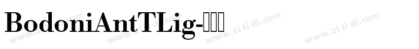 BodoniAntTLig字体转换