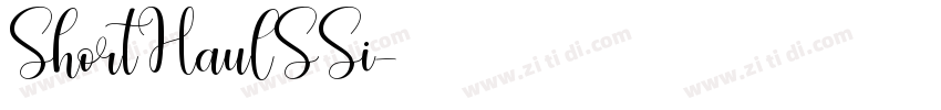 ShortHaulSSi字体转换