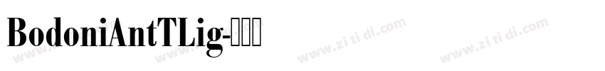 BodoniAntTLig字体转换