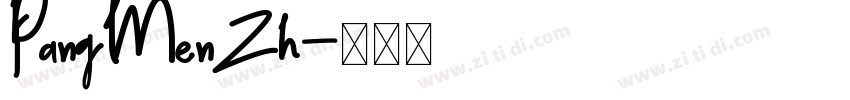 PangMenZh字体转换