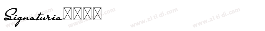 Signaturia字体转换