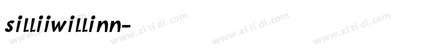 silliiwillinn字体转换