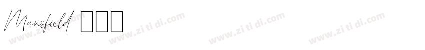 Mansfield字体转换