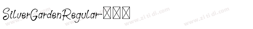 SilverGardenRegular字体转换