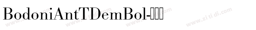 BodoniAntTDemBol字体转换