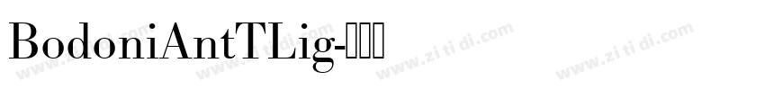 BodoniAntTLig字体转换