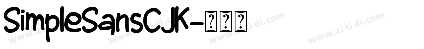 SimpleSansCJK字体转换