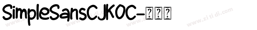 SimpleSansCJKOC字体转换