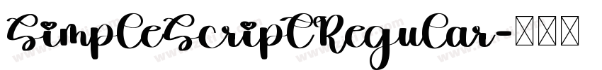 SimpleScriptRegular字体转换