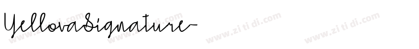 YellovaSignature字体转换