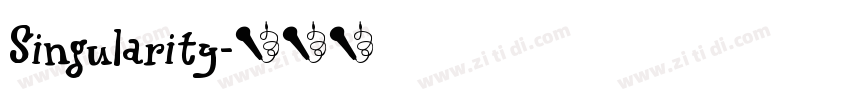 Singularity字体转换