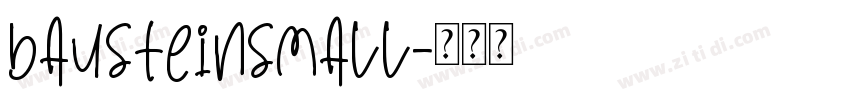 BausteinSmall字体转换